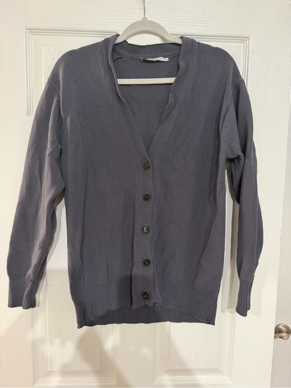 MM lafleur cookie cardigan sleek indigo size small - Picture 4 of 7